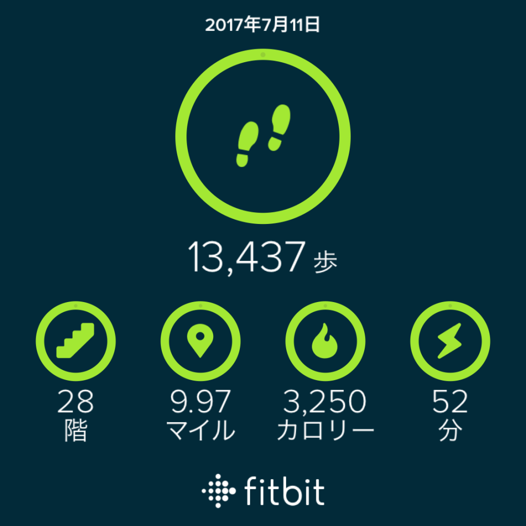 Fitbit Charge 2 で歩数管理。歩数を見える化！！
