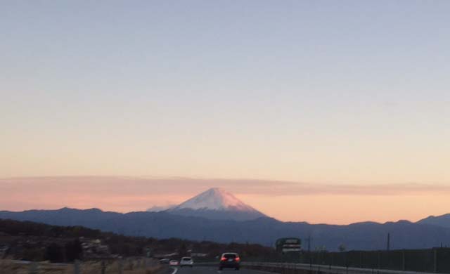 天気が回復して富士山がきれいに見えた！
